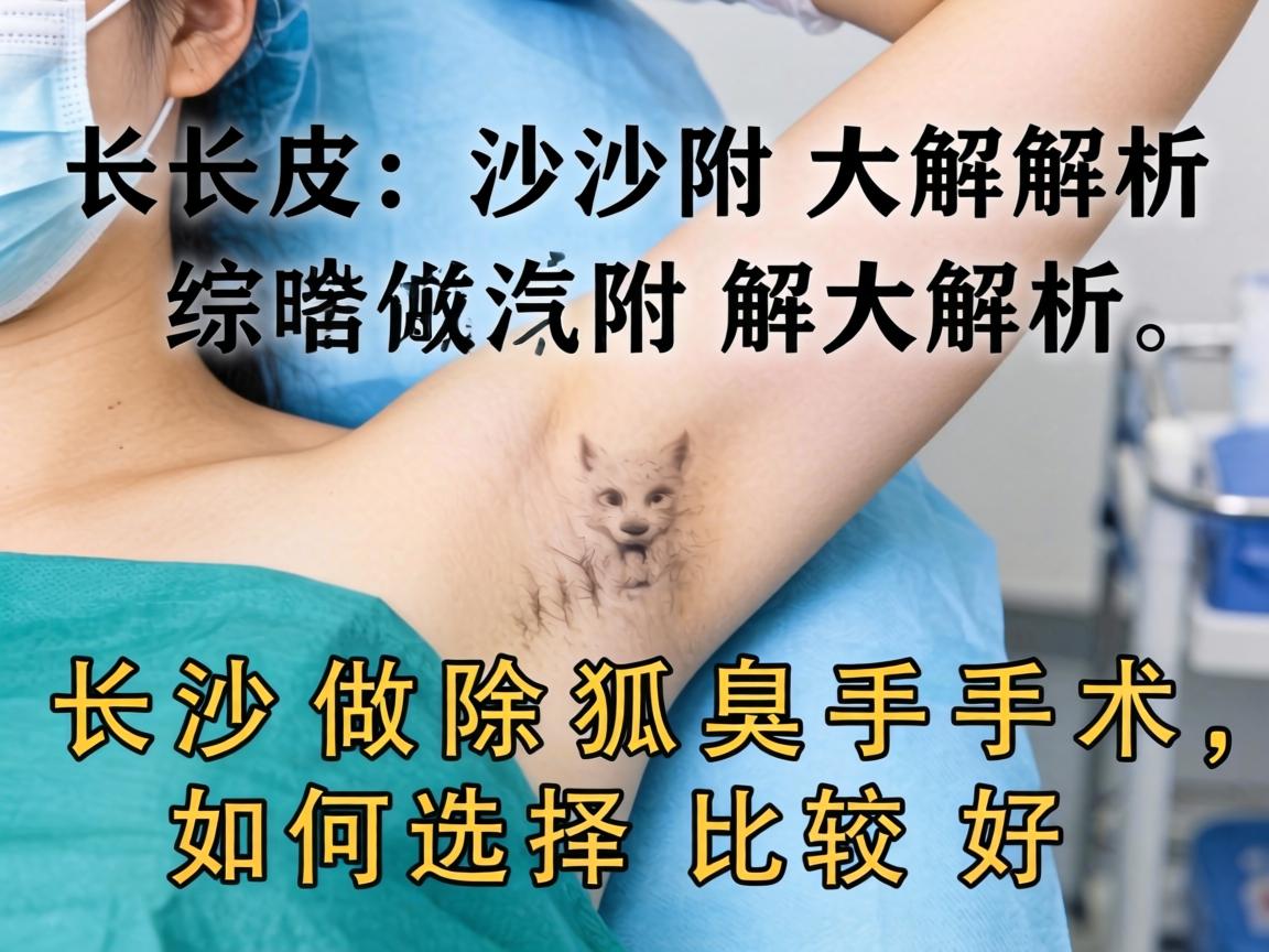 长沙附大解析，在长沙做除狐臭手术，如何选择比较好
