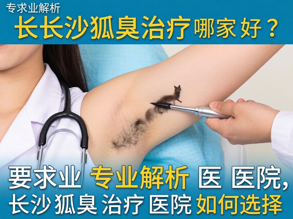 长沙狐臭治疗医院哪家好？专业解析长沙狐臭治疗医院如何选择