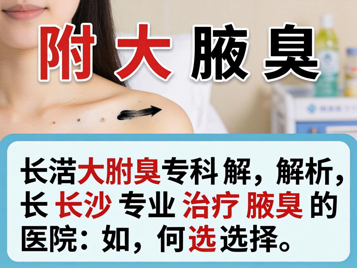 长沙附大腋臭专科解析，长沙专业治疗腋臭的医院如何选择