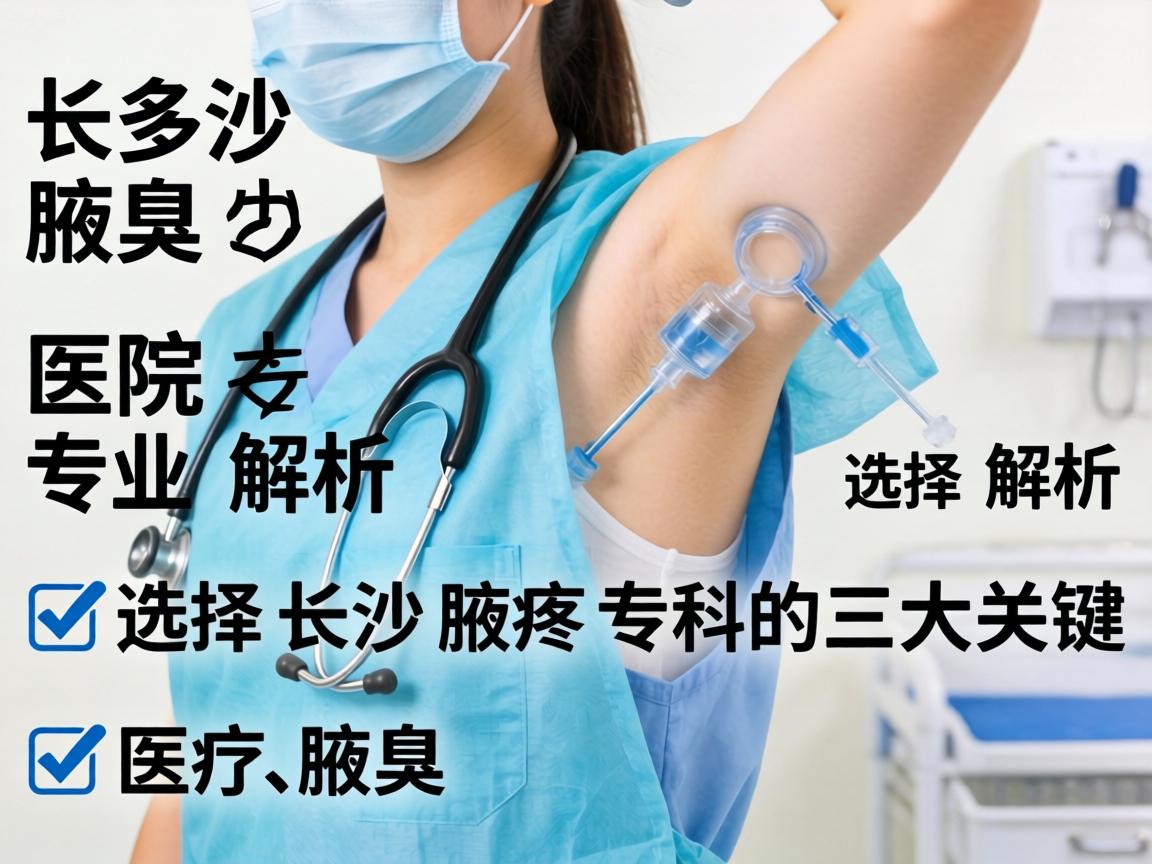 长沙腋臭医院专业解析，选择长沙腋臭专科的三大关键