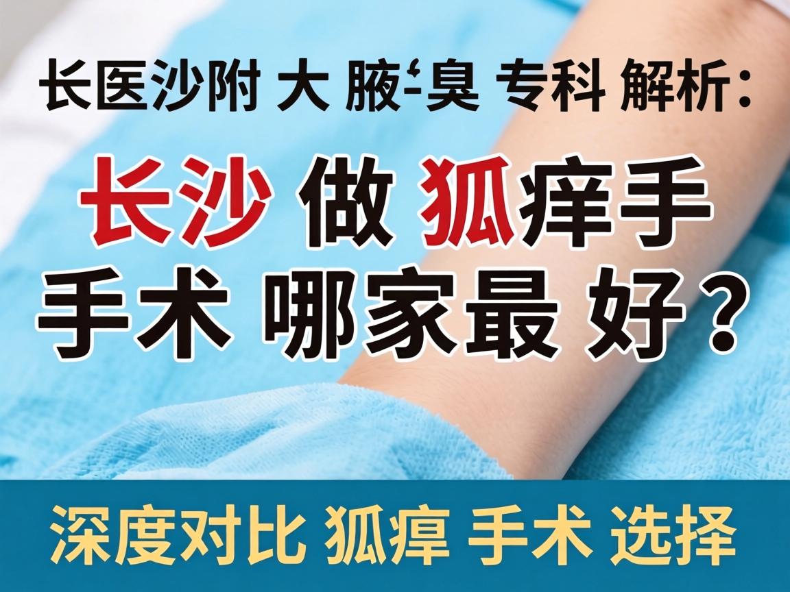 长沙附大腋臭专科解析，长沙做狐臭手术哪家最好？深度对比狐臭手术选择