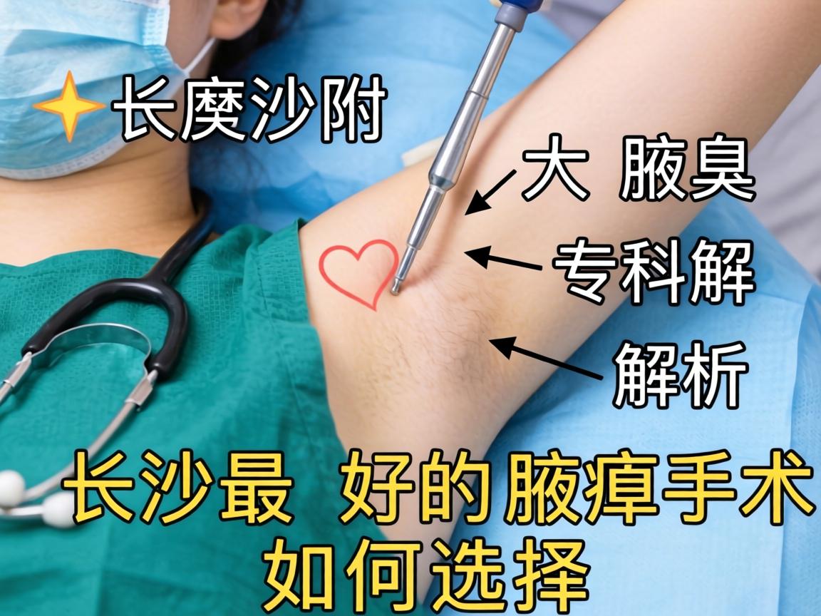 长沙附大腋臭专科解析，长沙最好的腋臭手术如何选择