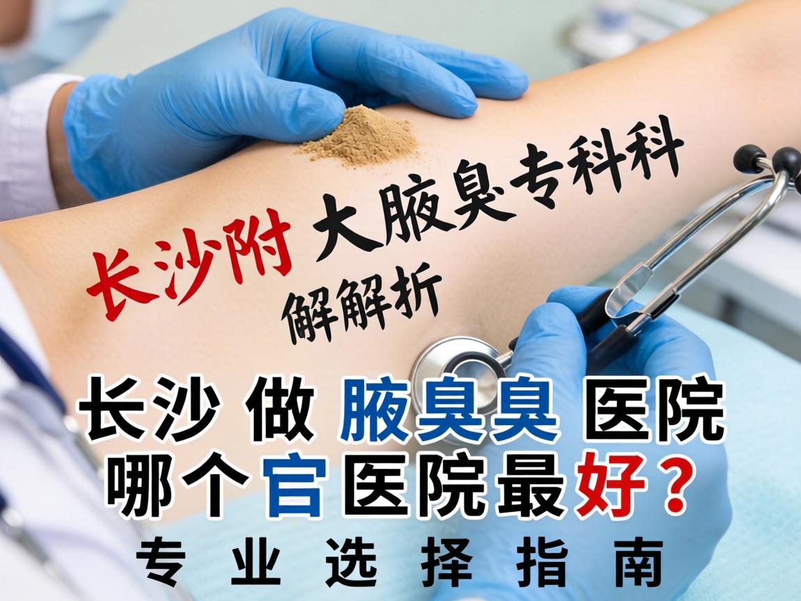 长沙附大腋臭专科解析，长沙做腋臭医院哪个医院最好？专业选择指南