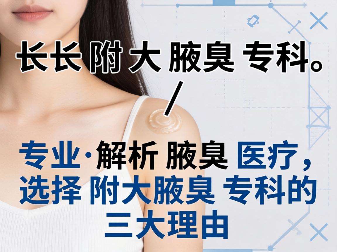 长沙附大腋臭专科，专业解析腋臭医疗，选择附大腋臭专科的三大理由