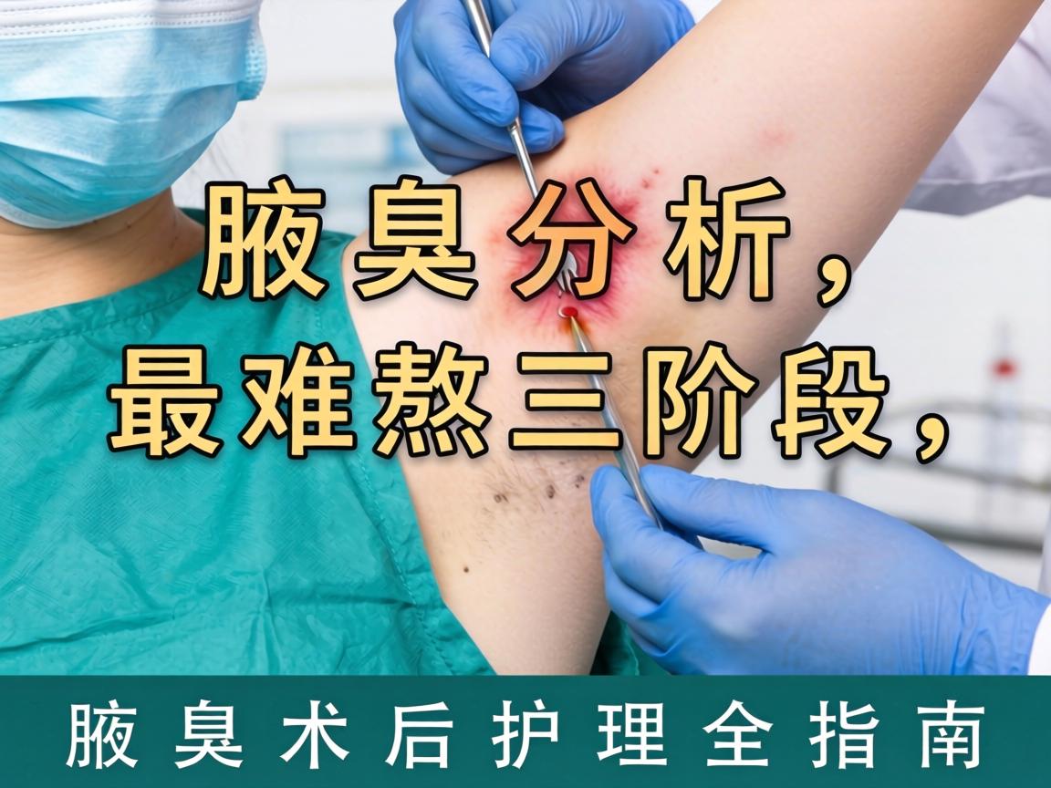 解析腋臭手术最难熬三阶段，腋臭术后护理全指南