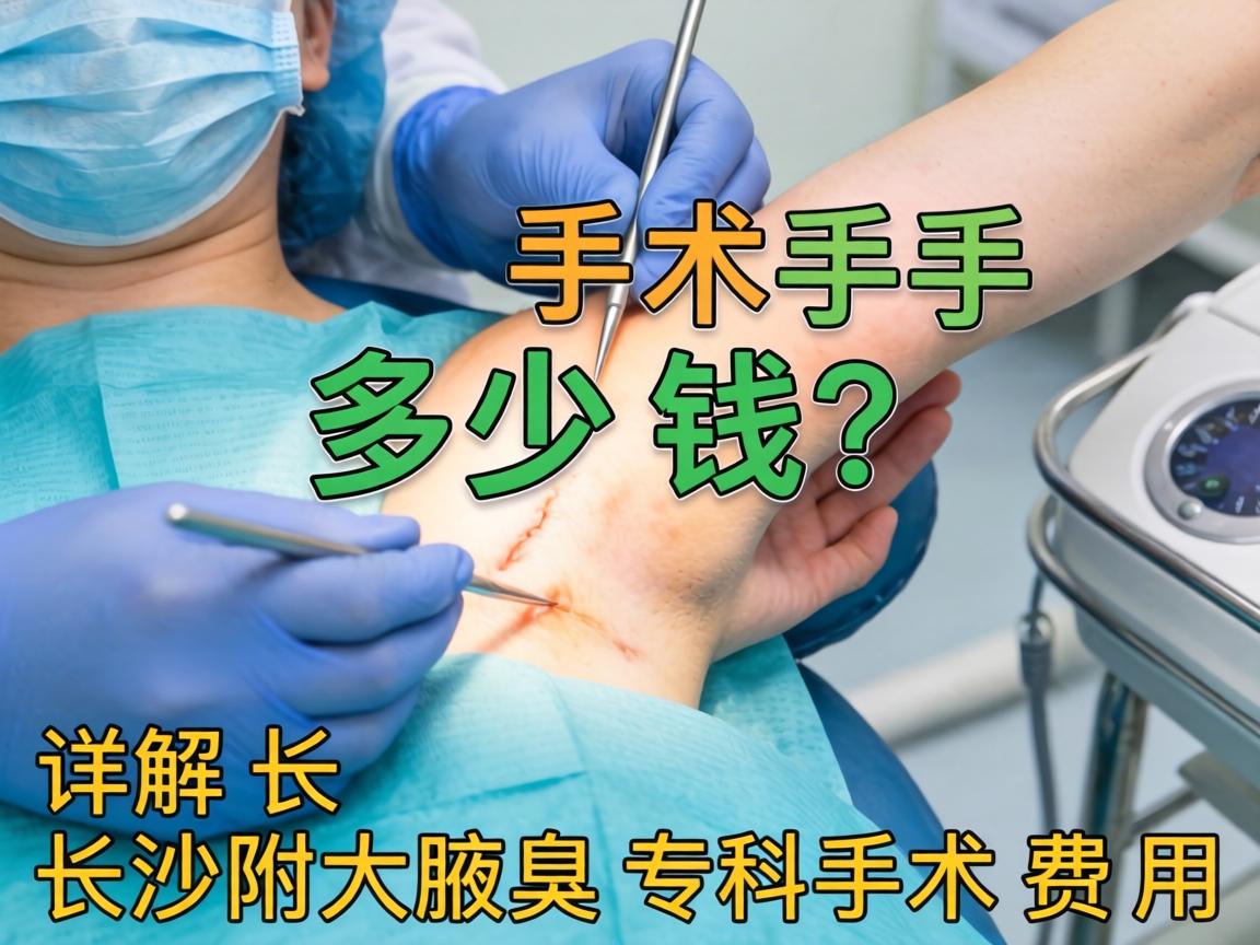 腋臭手术多少钱？详解长沙附大腋臭专科手术费用