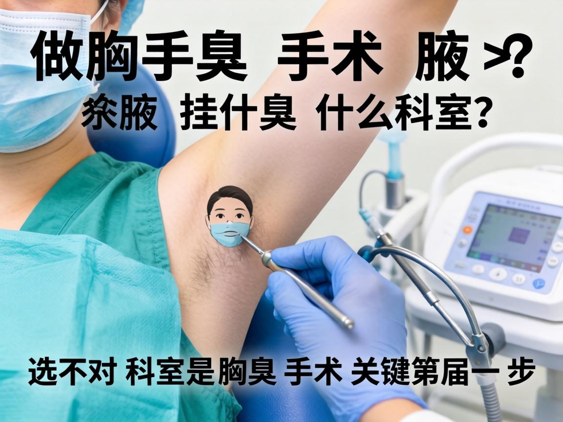 做腋臭手术挂什么科室？选对科室是腋臭手术关键第一步