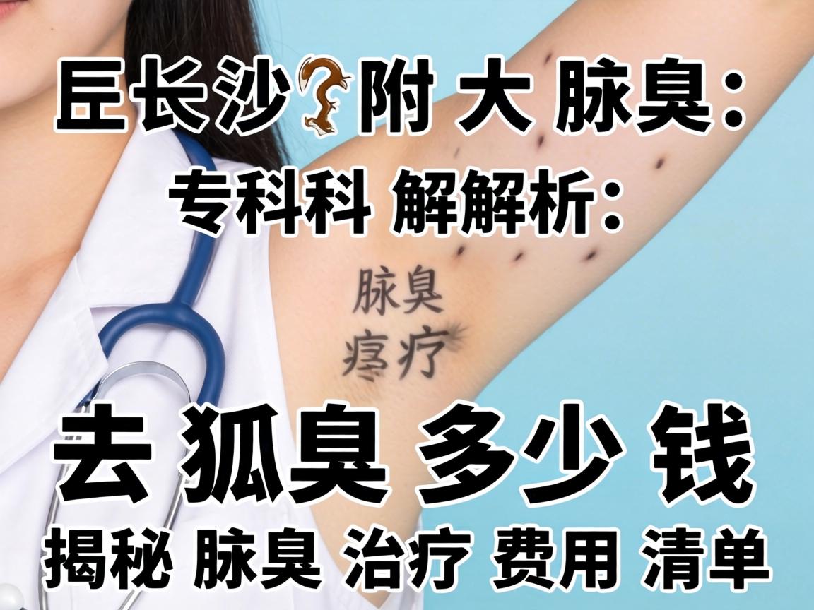 长沙附大腋臭专科解析，去狐臭多少钱，揭秘腋臭治疗费用清单