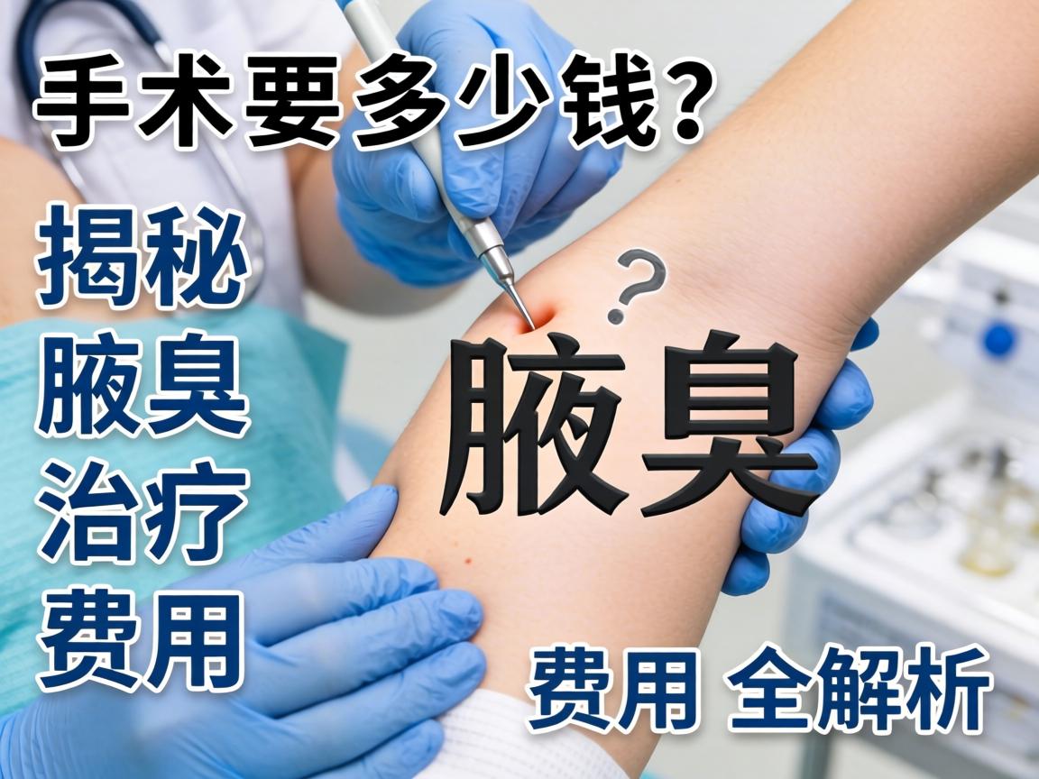 腋臭手术要多少钱？揭秘腋臭治疗费用全解析