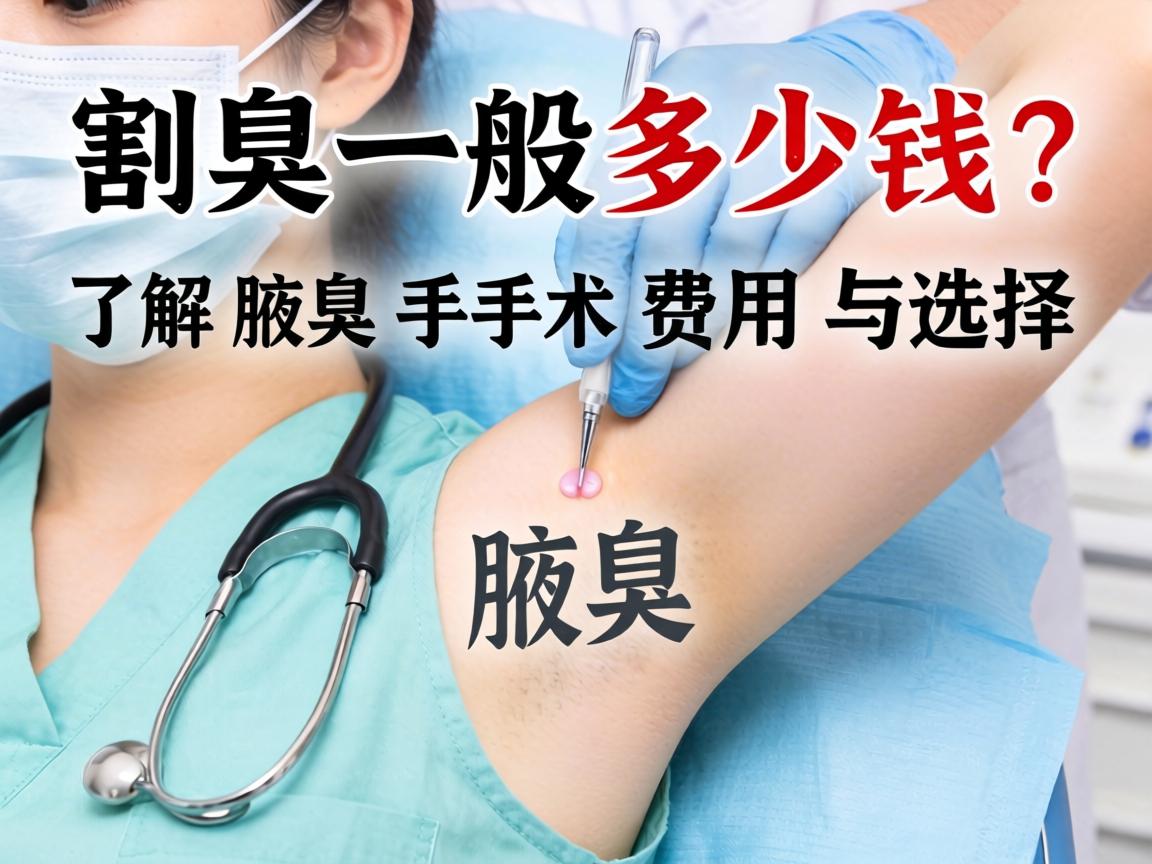 割腋臭一般多少钱？了解腋臭手术费用与选择
