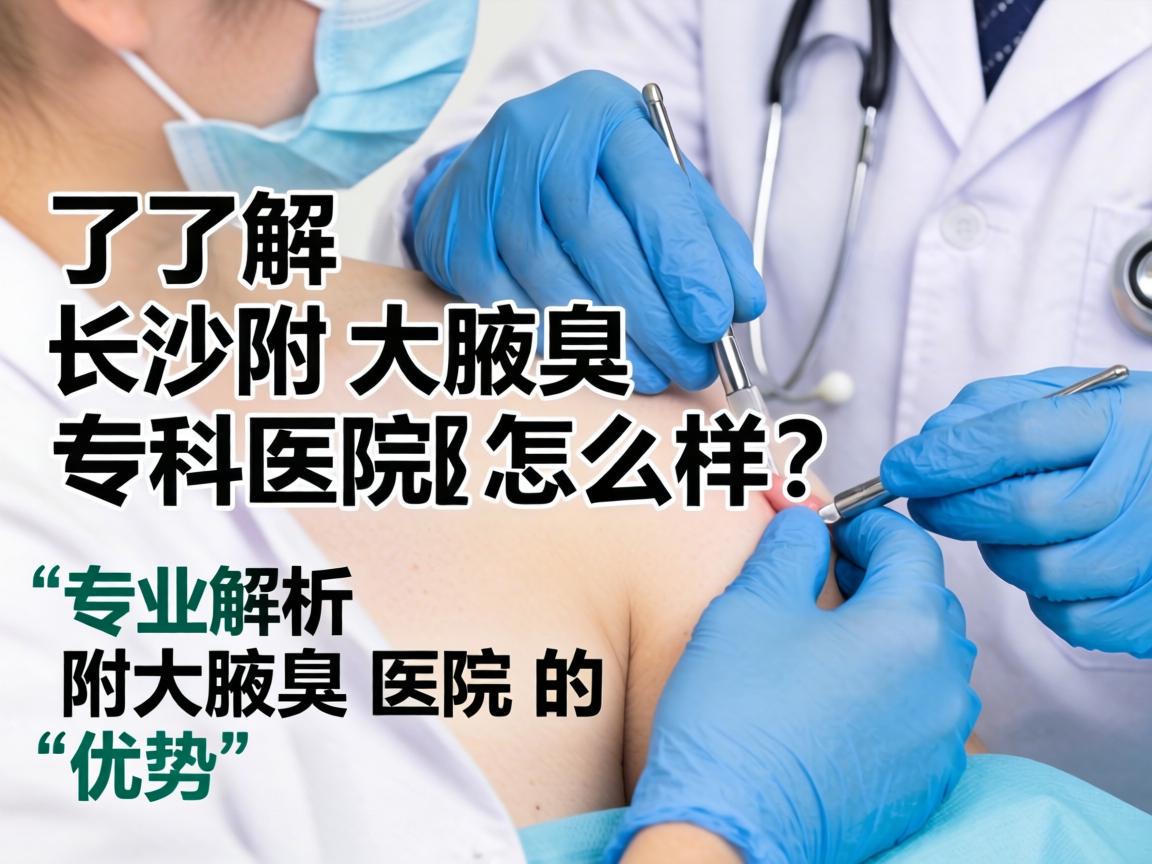 了解长沙附大腋臭专科医院怎么样？专业解析附大腋臭医院的优势