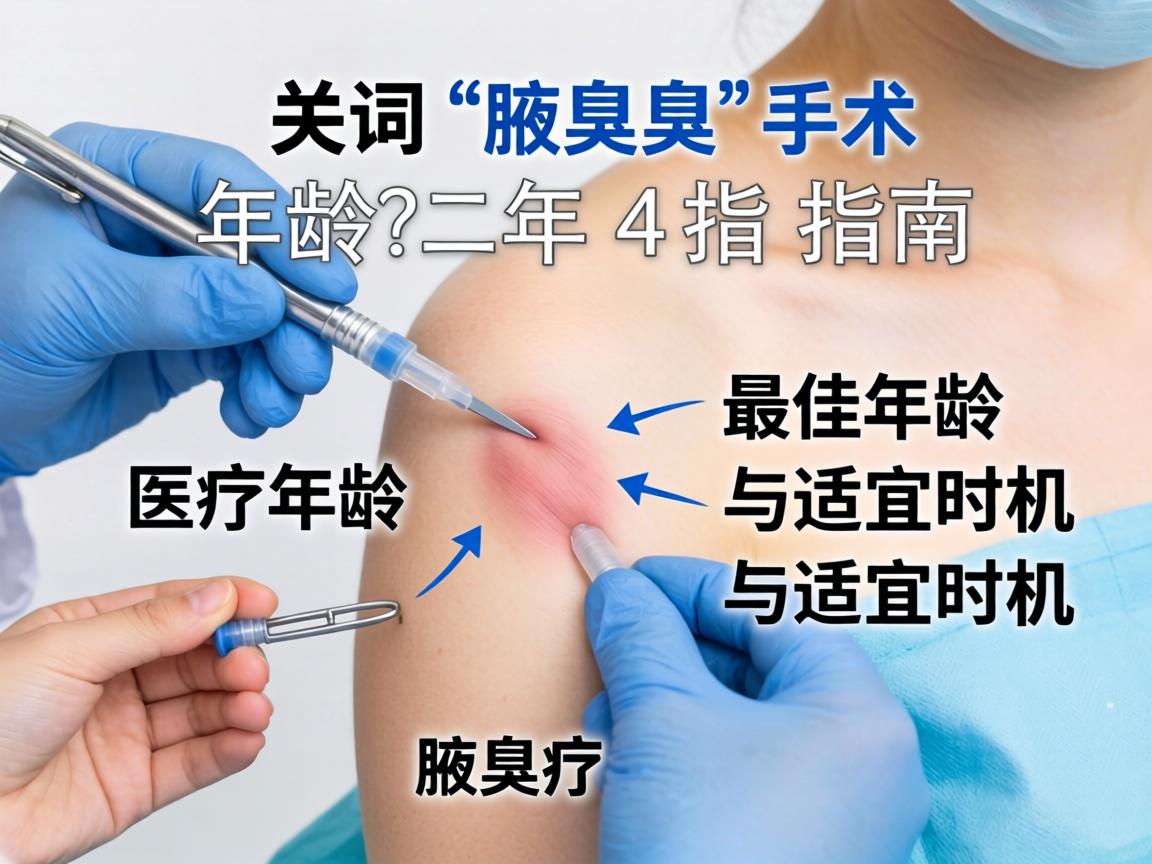 腋臭手术年龄指南，解析腋臭手术最佳年龄与适宜时机