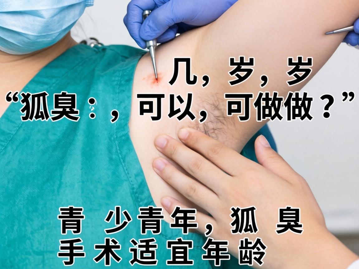 狐臭手术几岁可以做？详解青少年狐臭手术适宜年龄