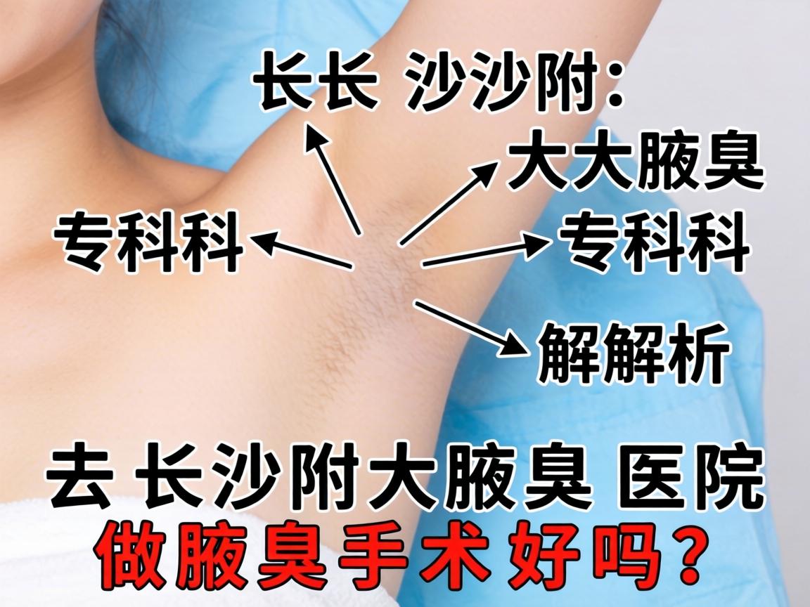 长沙附大腋臭专科解析，去长沙附大腋臭医院做腋臭手术好吗？