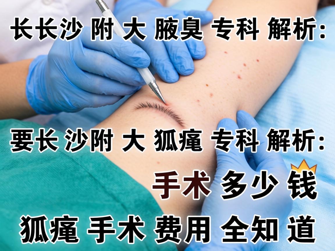 长沙附大腋臭专科解析，狐臭手术多少钱，狐臭手术费用全知道