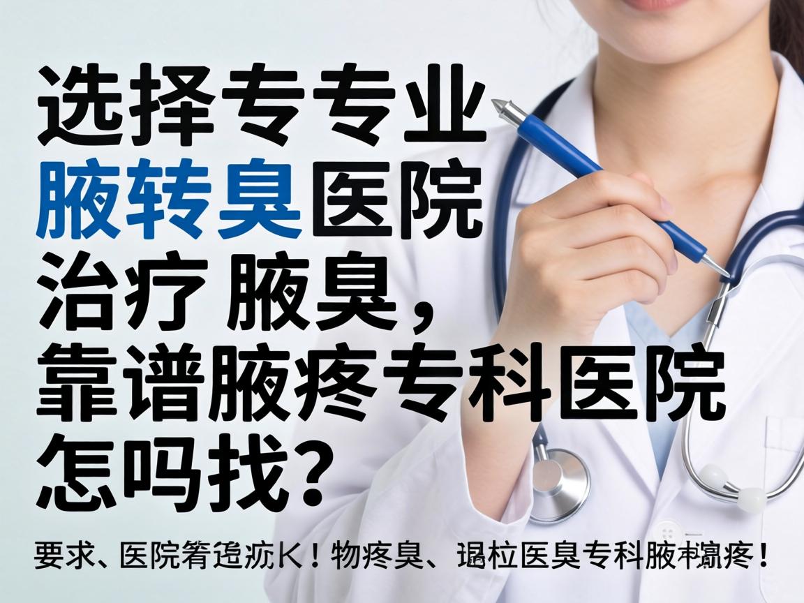 选择专业腋臭医院治疗腋臭，靠谱腋臭专科医院怎么找？