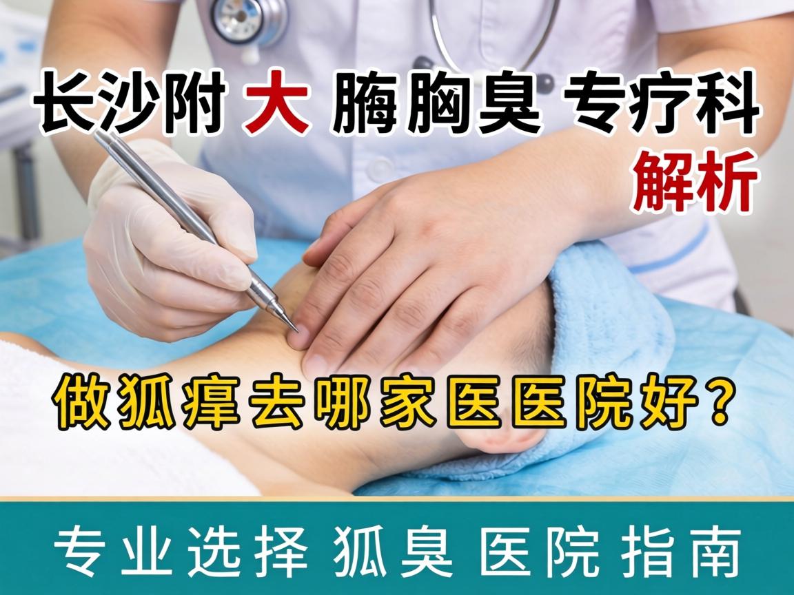 长沙附大腋臭专科解析，做狐臭去哪家医院好？专业选择狐臭医院指南