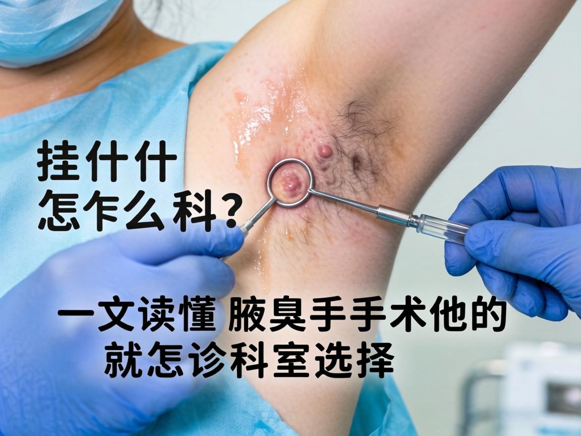 割腋下汗腺手术挂什么科？一文读懂腋臭手术的就诊科室选择