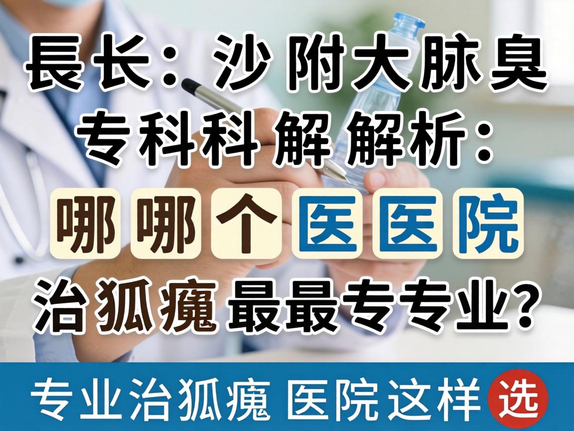 长沙附大腋臭专科解析，哪个医院治狐臭最专业？专业治狐臭医院这样选
