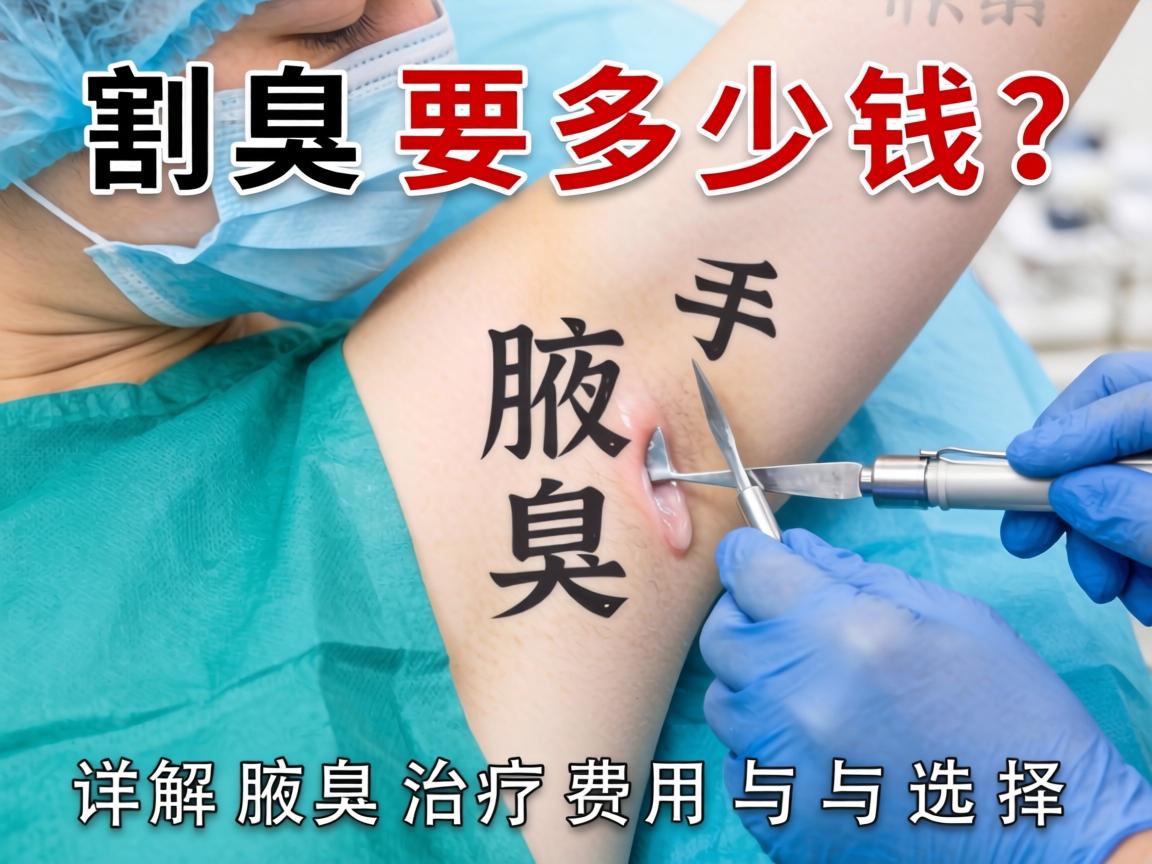 割腋臭手术要多少钱？详解腋臭治疗费用与选择