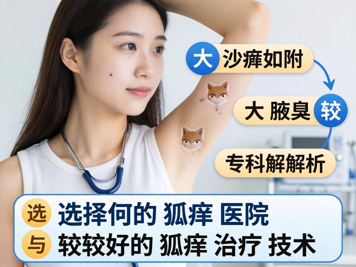 长沙附大腋臭专科解析，如何选择较好的狐臭医院与较好的狐臭治疗技术