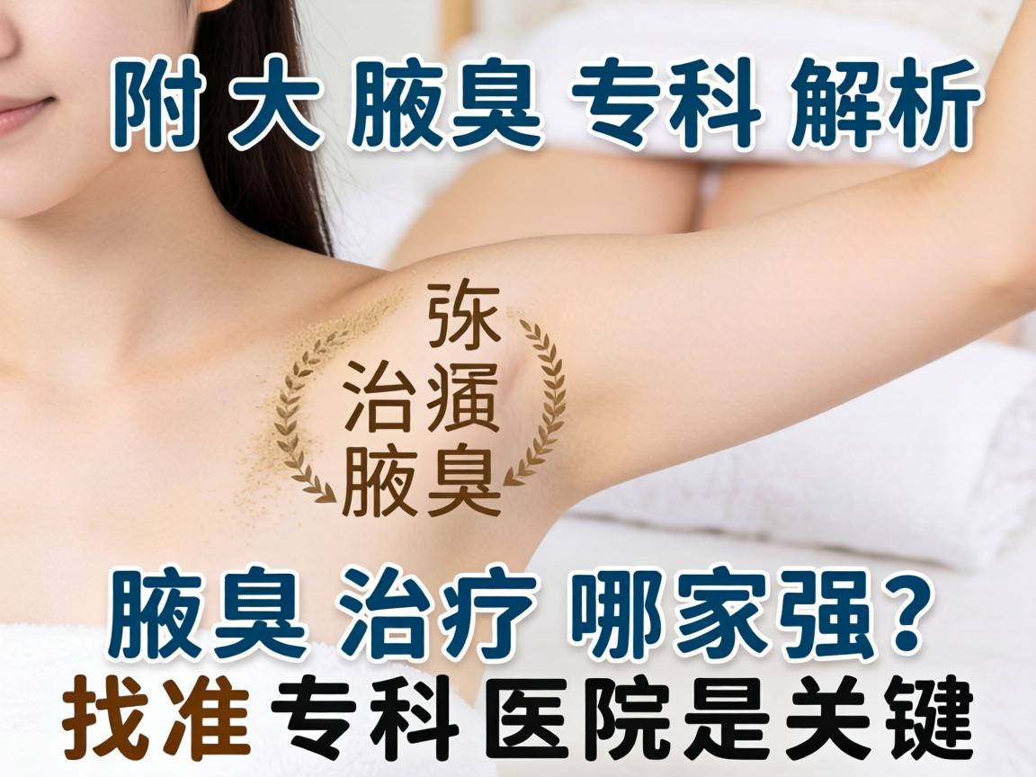 长沙附大腋臭专科解析，腋臭治疗哪家强？找准专科医院是关键