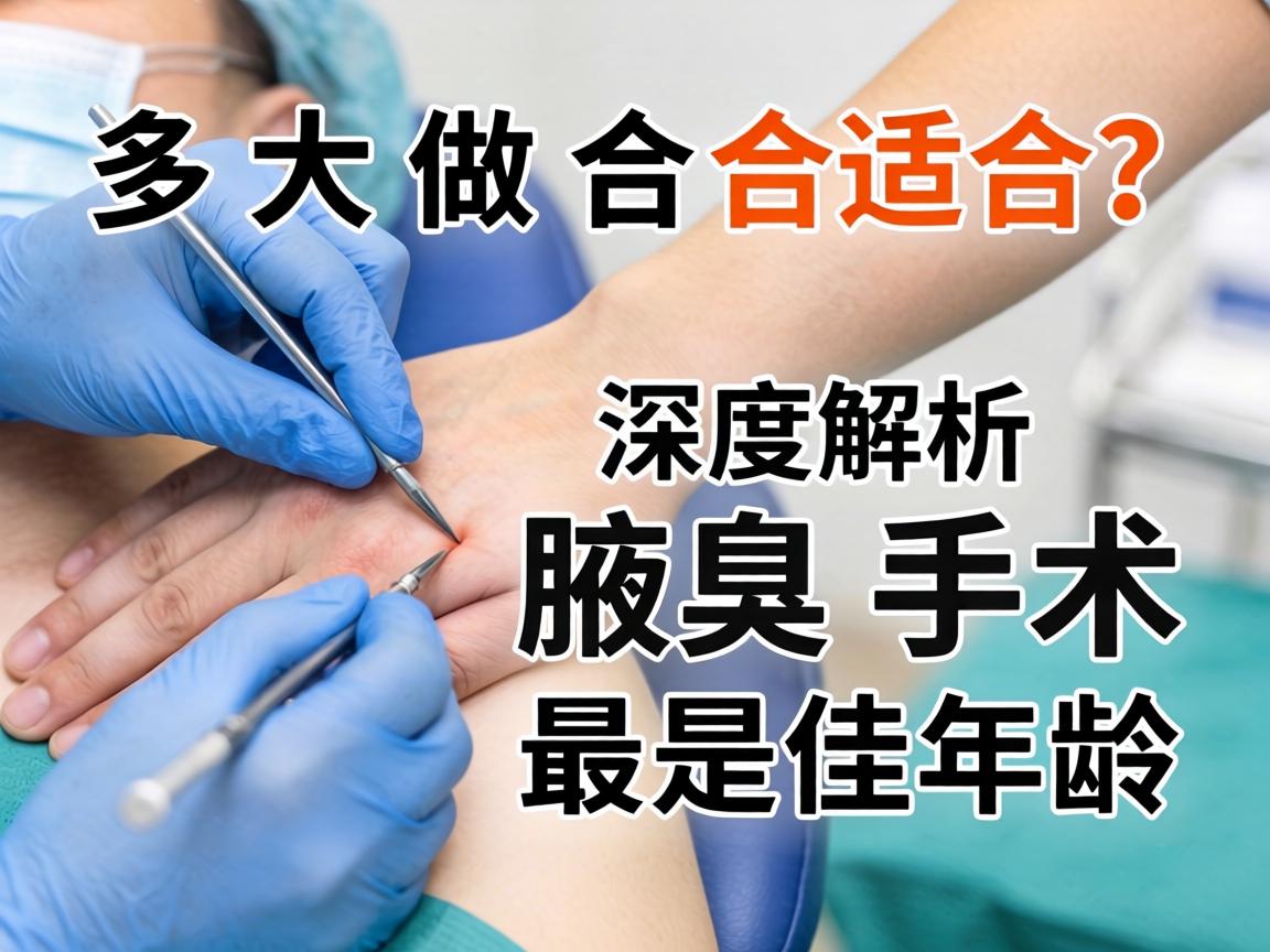 腋臭手术多大做合适？深度解析腋臭手术最佳年龄