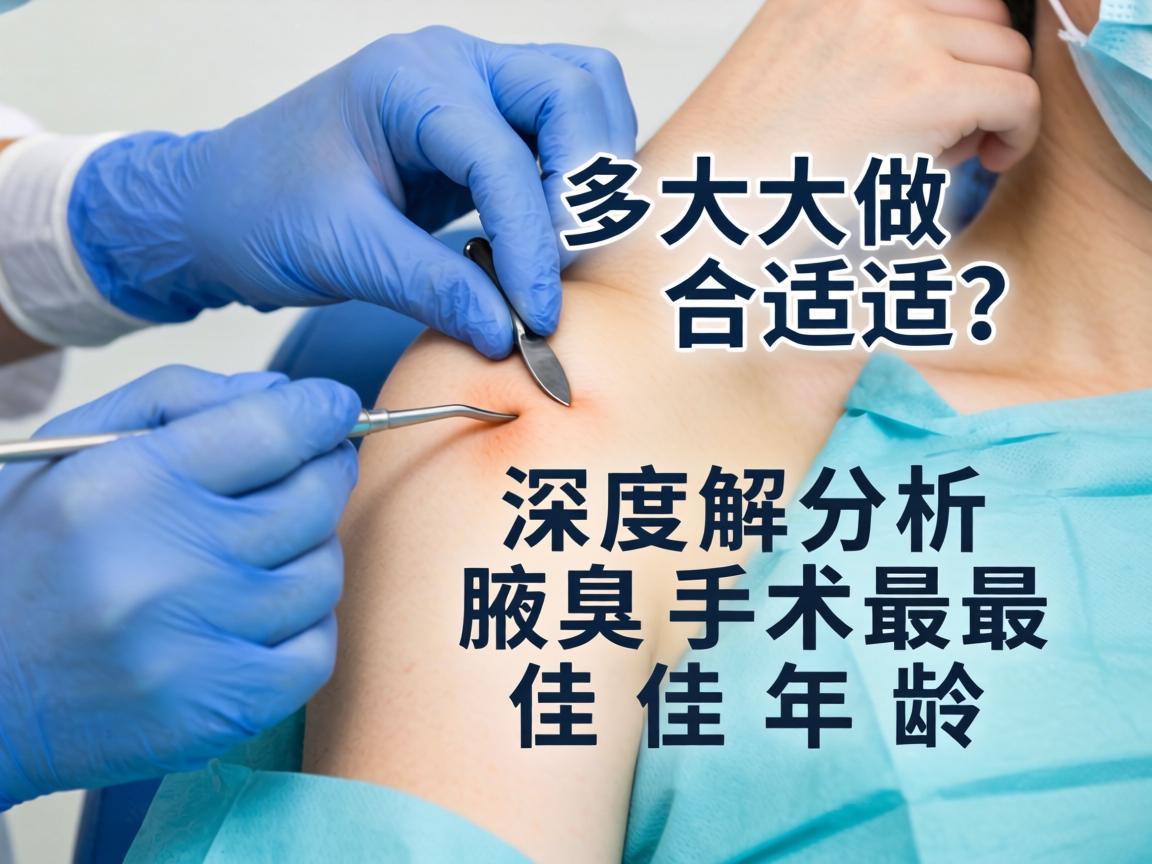 腋臭手术多大做合适？深度解析腋臭手术最佳年龄