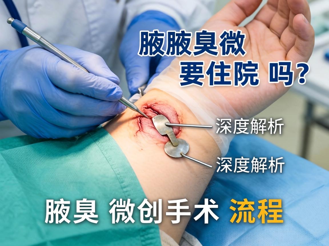 腋臭微创手术要住院吗？深度解析腋臭微创手术流程