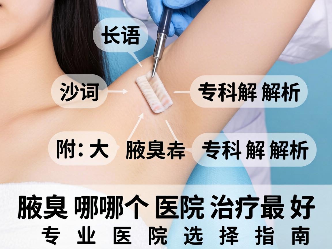 长沙附大腋臭专科解析，腋臭哪个医院治疗最好，专业医院选择指南