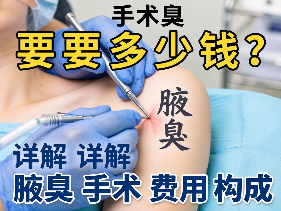 腋臭手术要多少钱？详解腋臭手术费用构成
