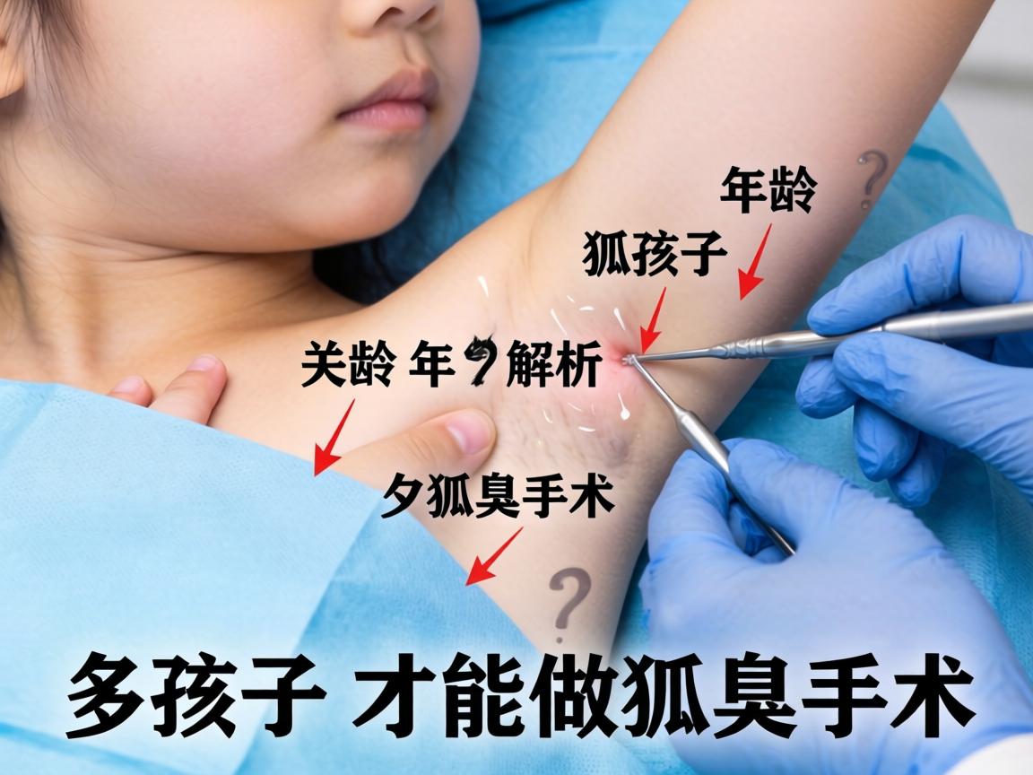 孩子狐臭手术年龄解析，多大孩子才能做狐臭手术？