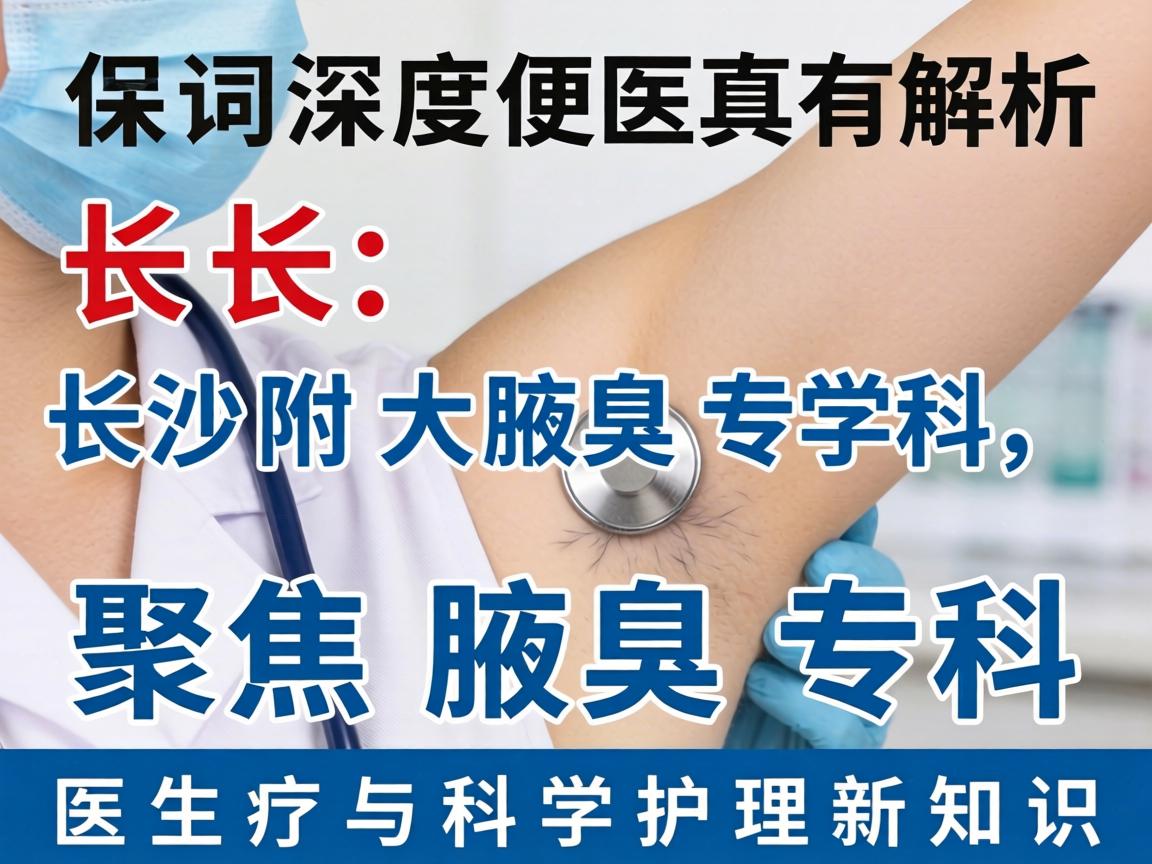 深度解析长沙附大腋臭专科，聚焦腋臭医疗与科学护理新知识