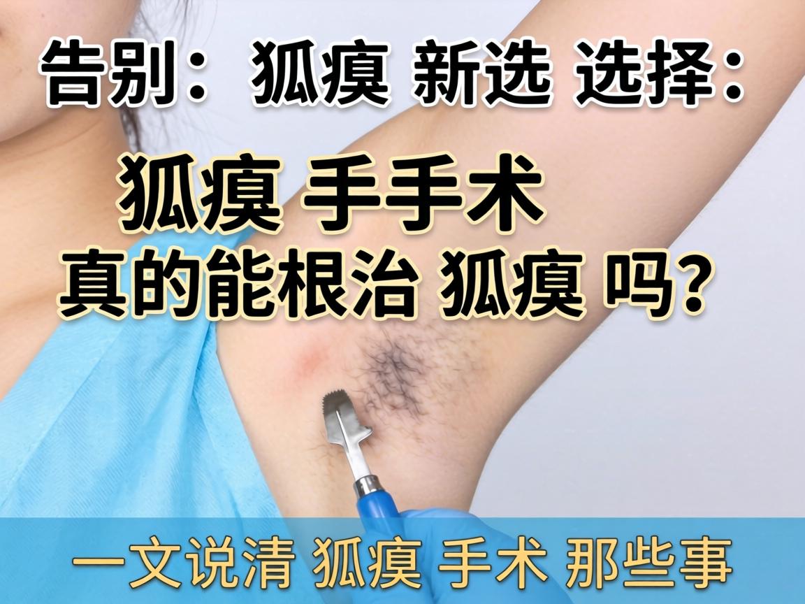 告别狐臭新选择，狐臭手术真的能根治狐臭吗？一文说清狐臭手术那些事