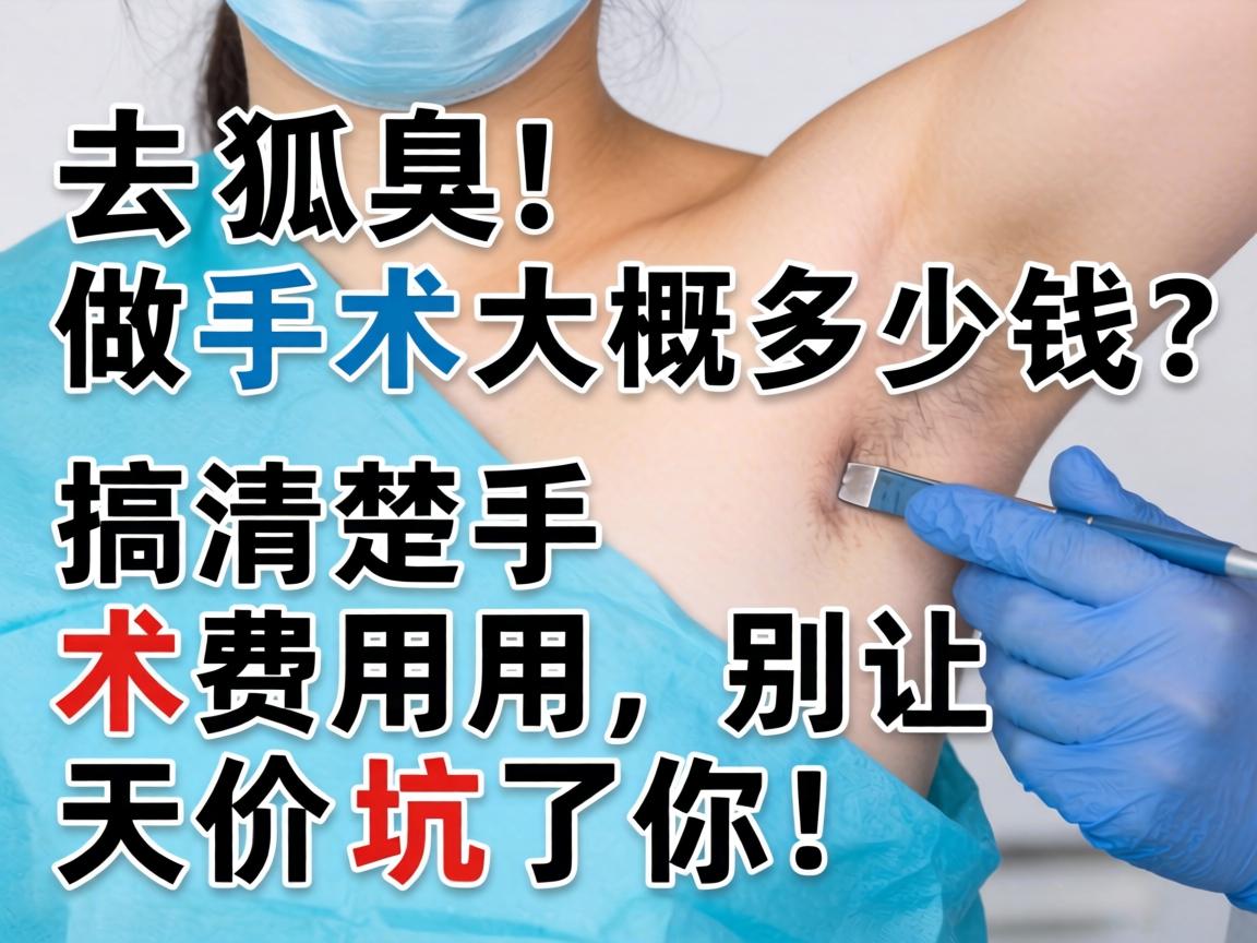 去狐臭做手术大概多少钱？搞清楚手术费用，别让天价坑了你！