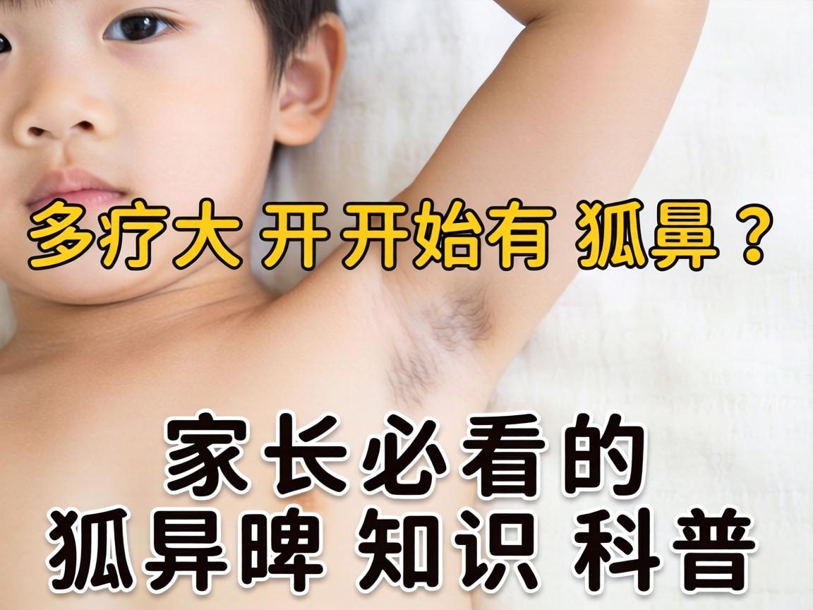 小孩多大开始有狐臭？家长必看的狐臭知识科普