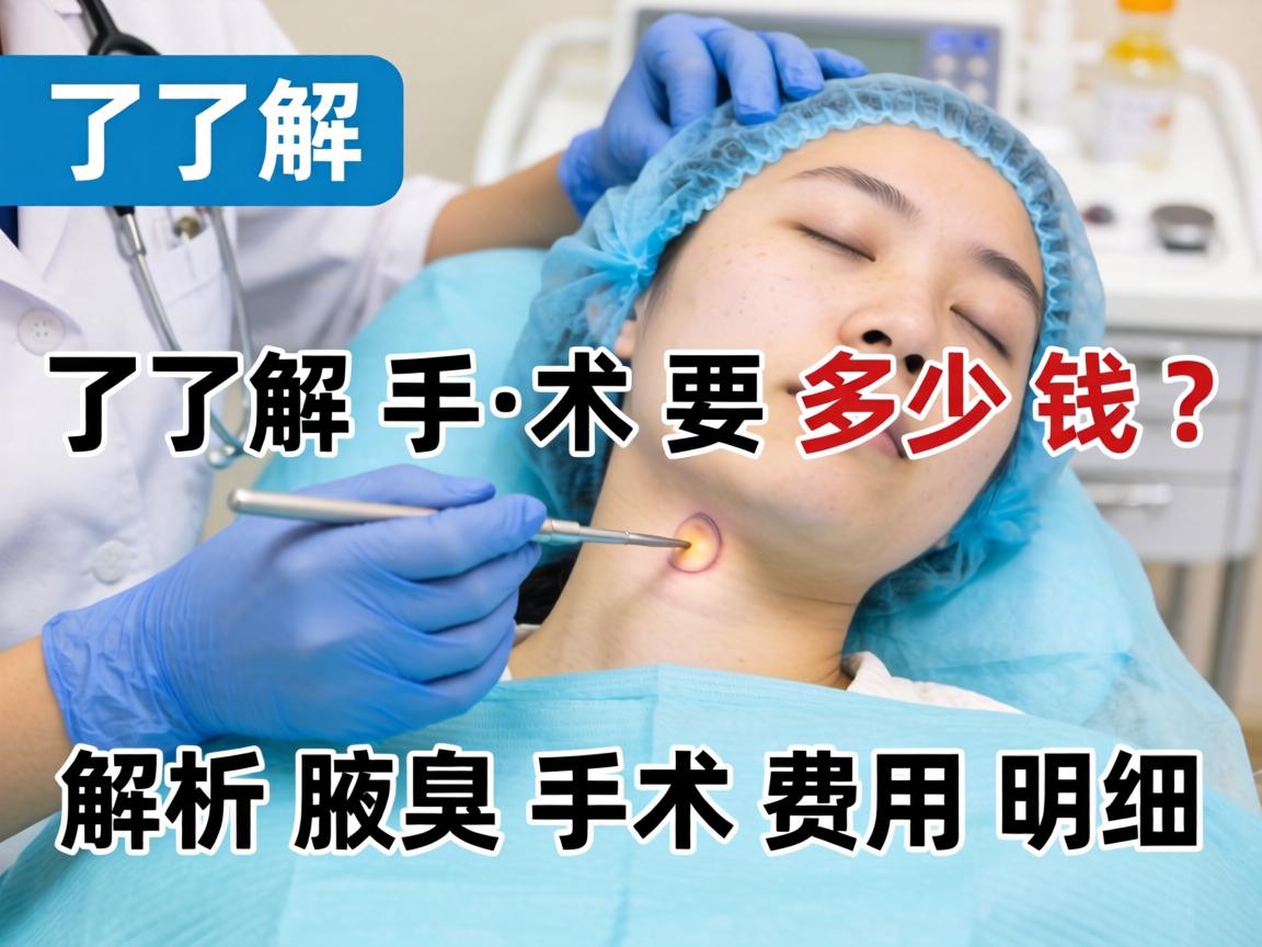了解腋臭手术要多少钱？解析腋臭手术费用明细