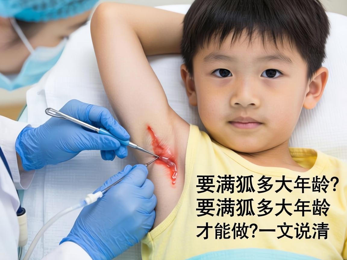男孩子做狐臭手术要满多大年龄？要满多大年龄才能做？一文说清