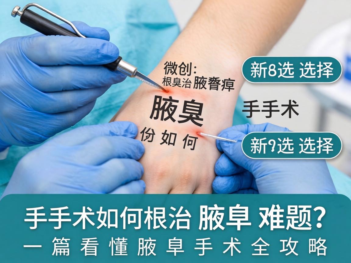 腋臭手术新选择，微创腋臭手术如何根治腋臭难题？一篇看懂腋臭手术全攻略