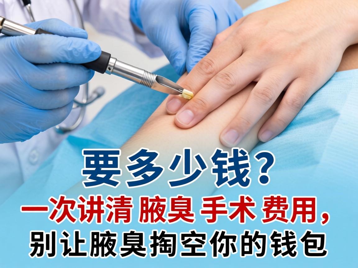 腋臭手术要多少钱？一次讲清腋臭手术费用，别让腋臭掏空你的钱包
