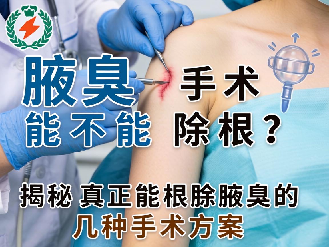 腋臭手术能不能除根？揭秘真正能根除腋臭的几种手术方案