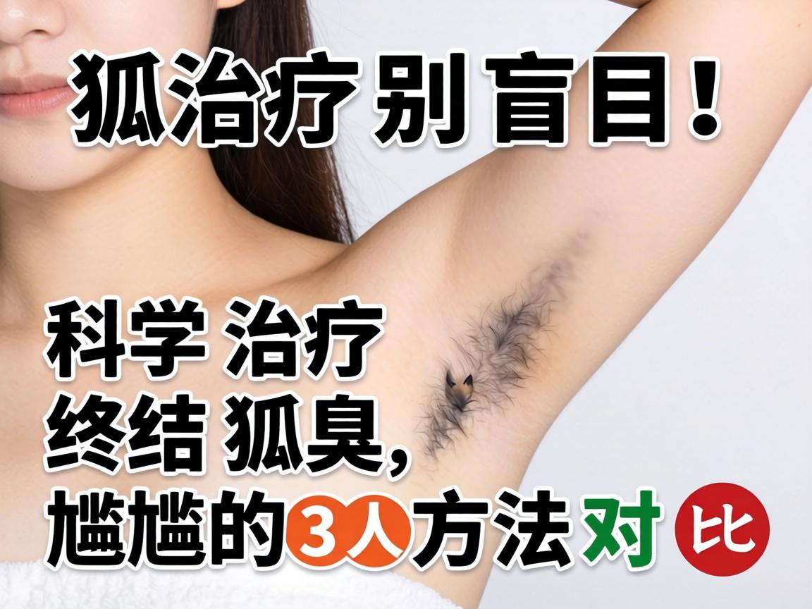 狐臭治疗别盲目！科学治疗狐臭，终结狐臭尴尬的3大方法对比