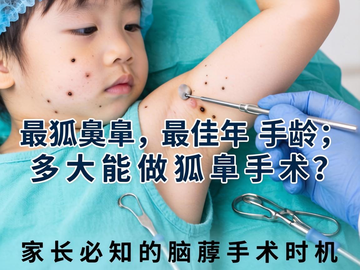 儿童狐臭手术最佳年龄，多大能做狐臭手术？家长必知的腋臭手术时机