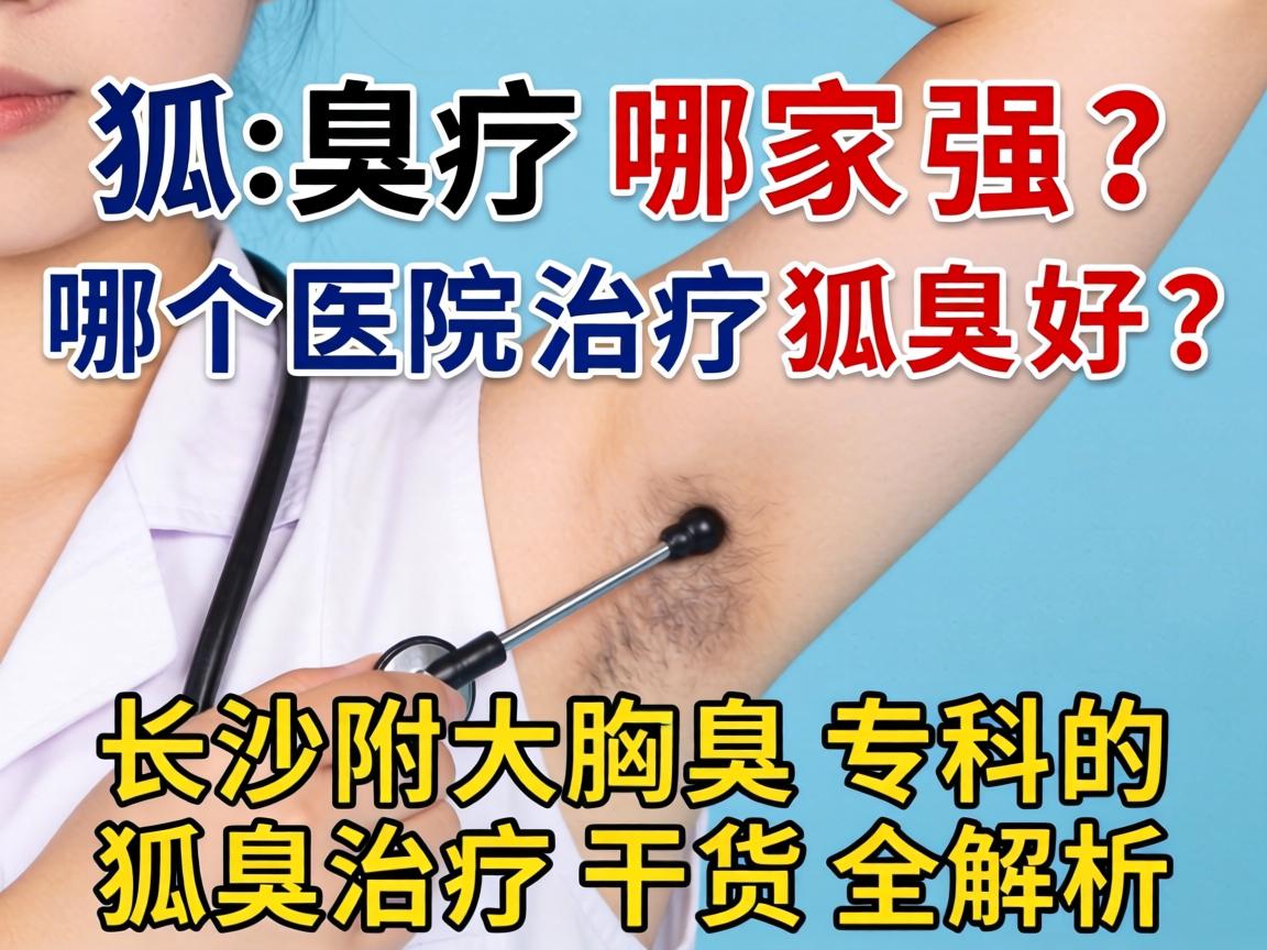 狐臭治疗哪家强？哪个医院治疗狐臭好？长沙附大腋臭专科的狐臭治疗干货全解析