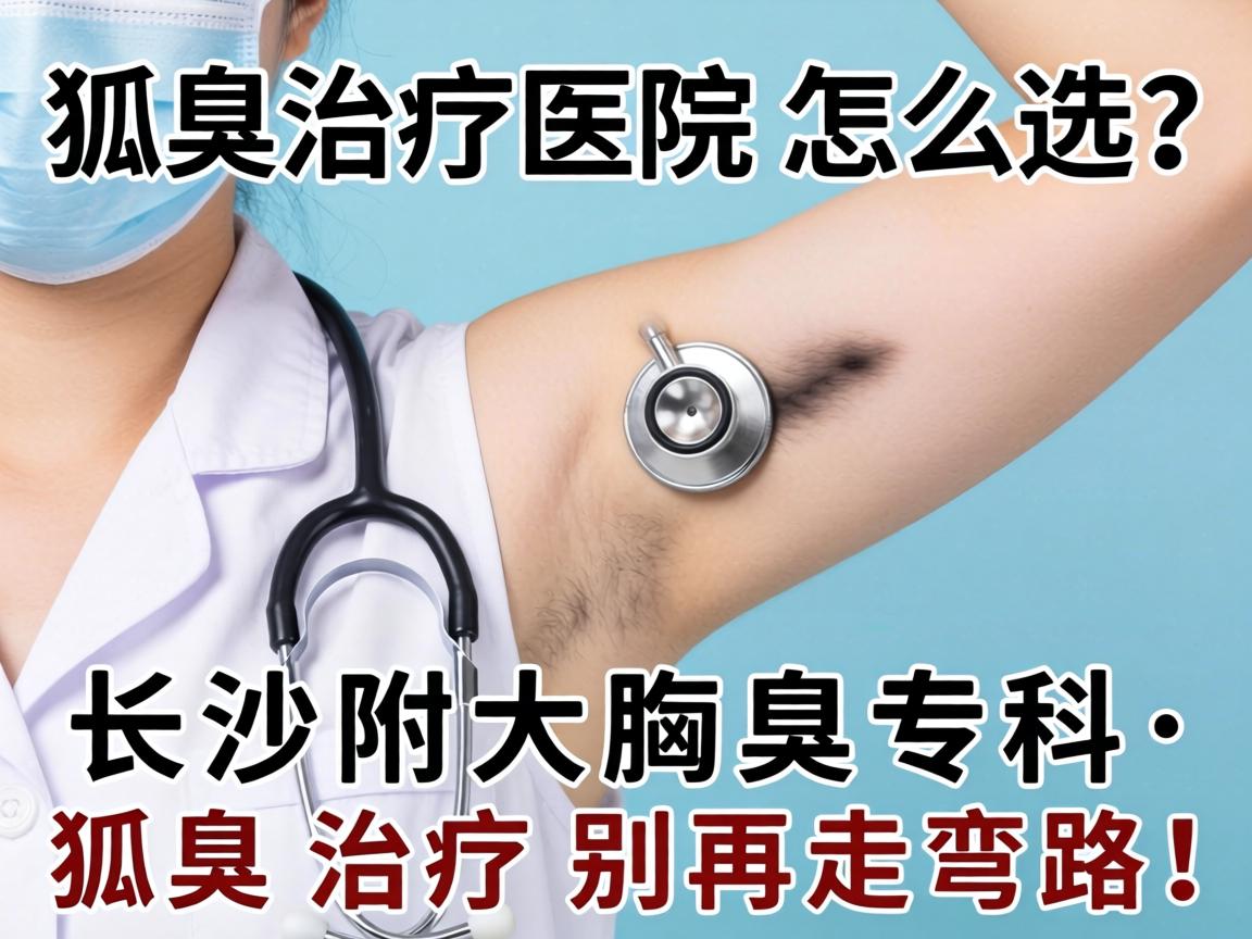 狐臭治疗医院怎么选？长沙附大腋臭专科，狐臭治疗别再走弯路！