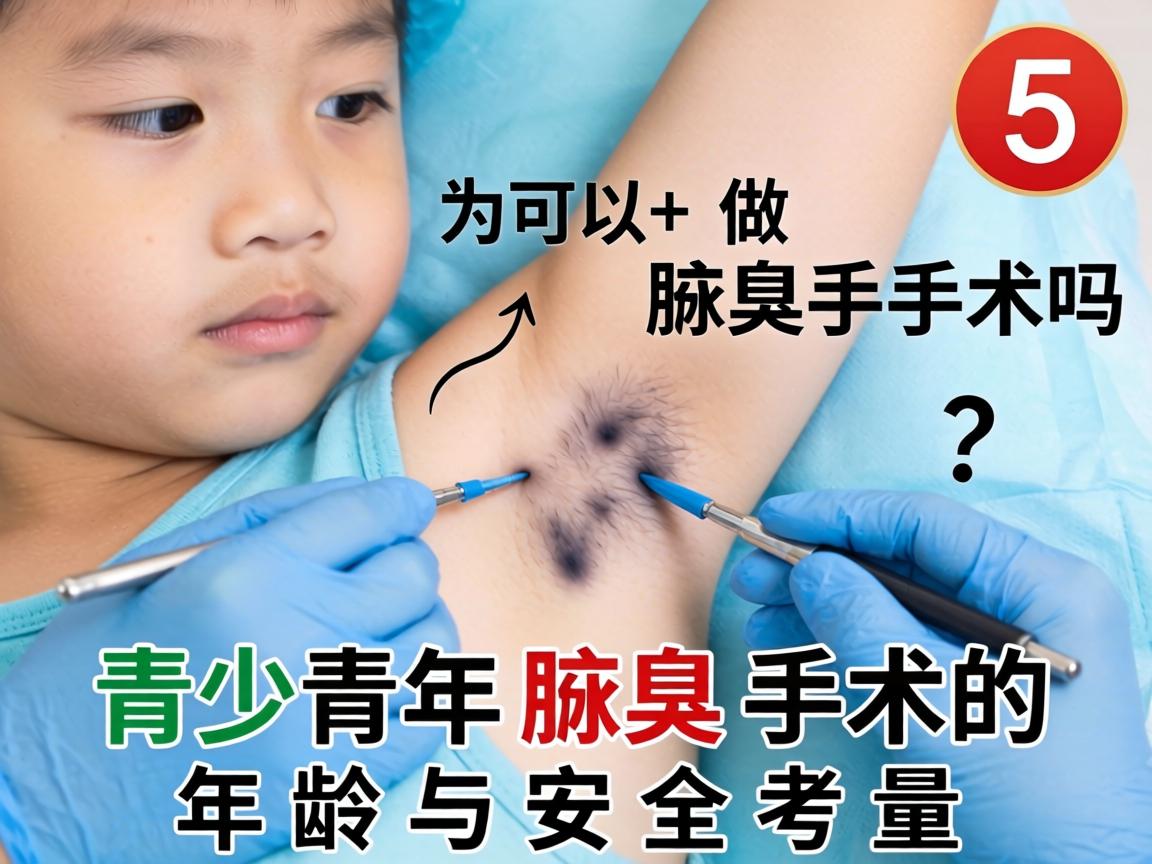 15岁可以做腋臭手术吗？青少年腋臭手术的年龄与安全考量