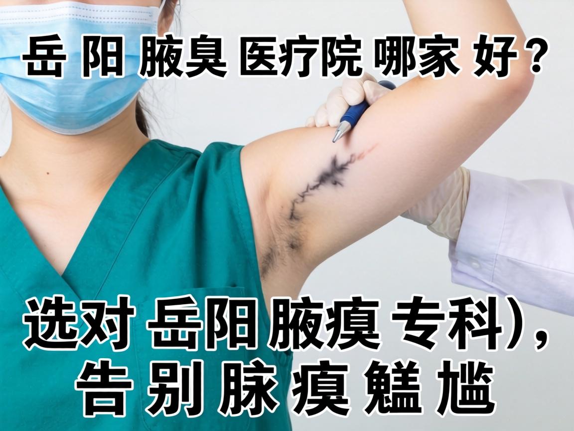 岳阳腋臭医院哪家好？选对岳阳腋臭专科，告别腋臭尴尬