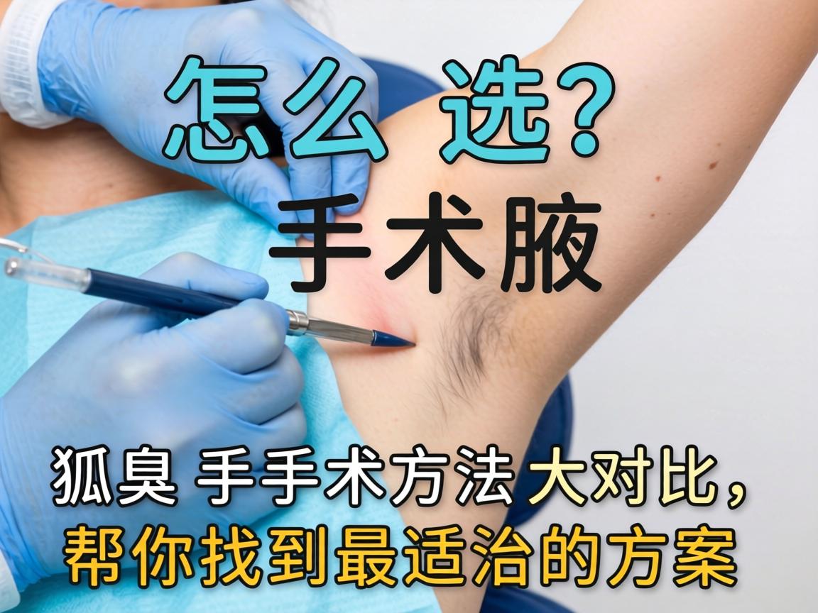 狐臭手术怎么选？狐臭手术方法大对比，帮你找到最适合的方案