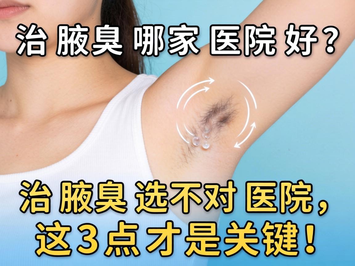 治腋臭哪家医院好？治腋臭选对医院，这3点才是关键！