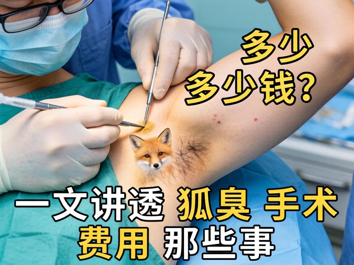 长沙狐臭手术多少钱？一文讲透狐臭手术费用那些事